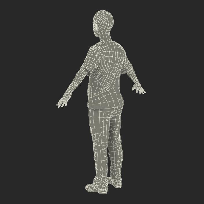 3D model Female Surgeon African American Rigged 2