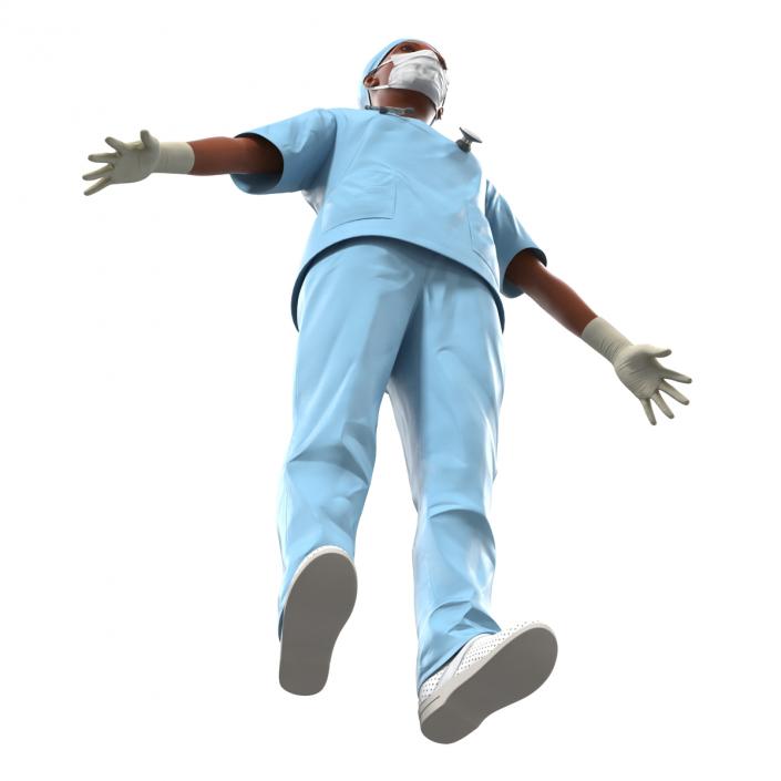 3D Female Surgeon African American