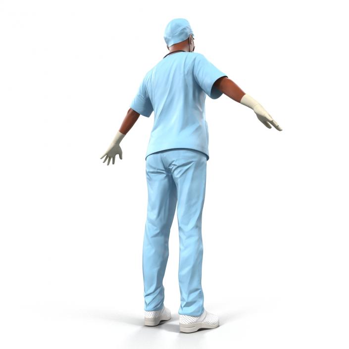 3D Female Surgeon African American