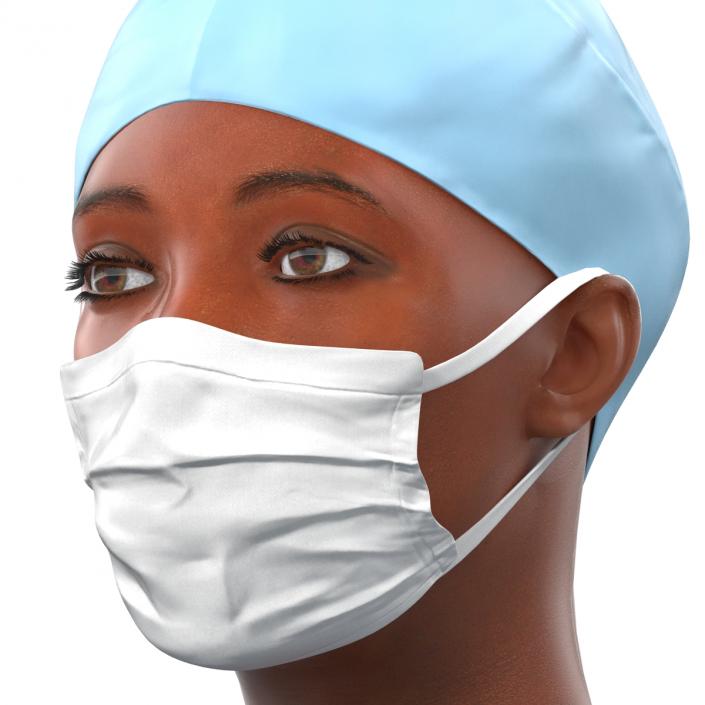 3D Female Surgeon African American