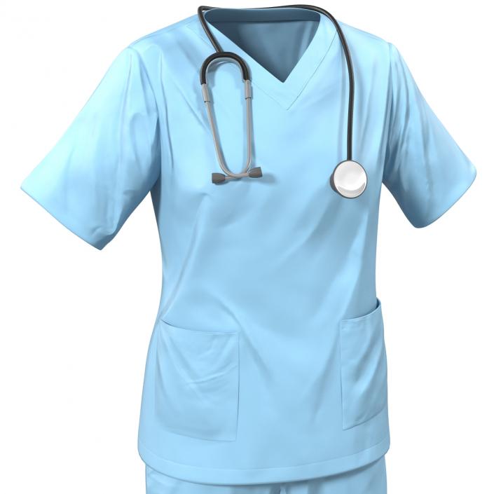 3D Female Surgeon Dress 10 model