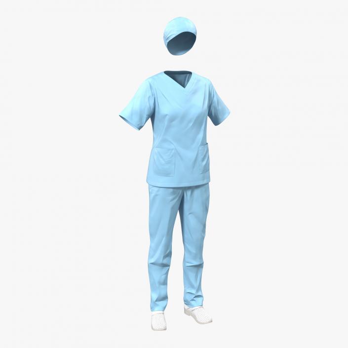 3D Female Surgeon Dress 11 model