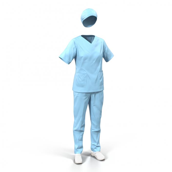 3D Female Surgeon Dress 11 model