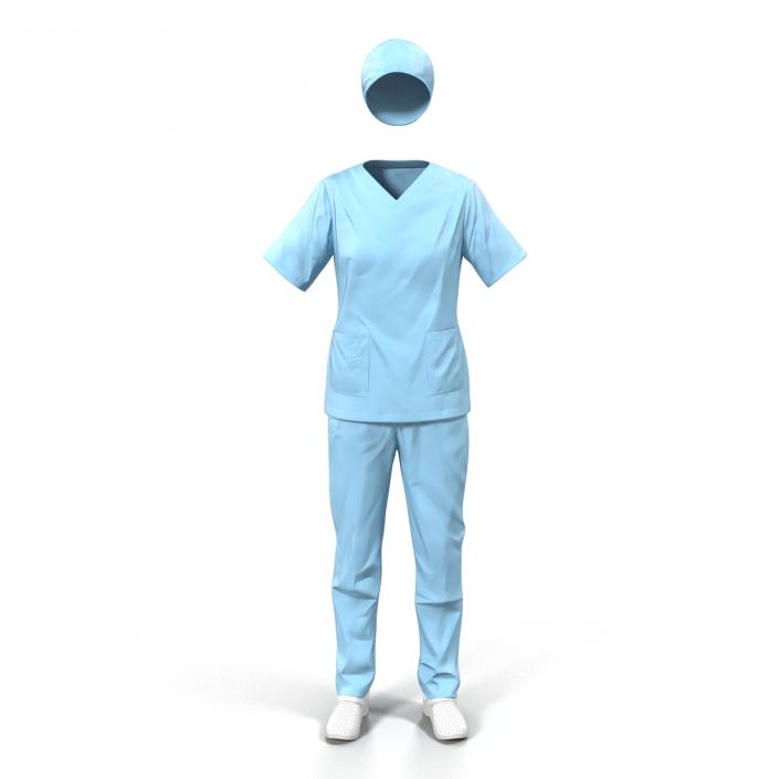 3D Female Surgeon Dress 11 model