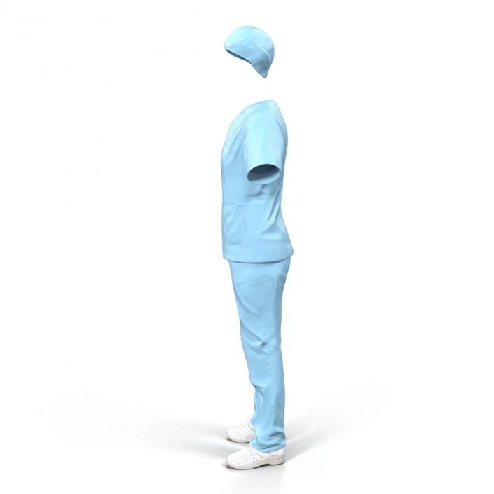 3D Female Surgeon Dress 11 model