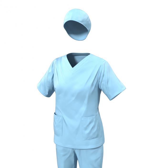 3D Female Surgeon Dress 11 model