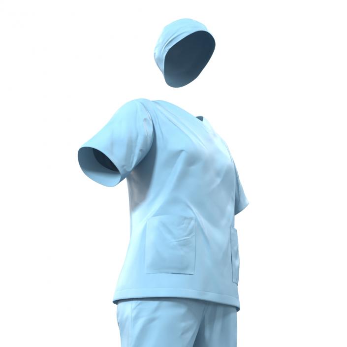 3D Female Surgeon Dress 11 model