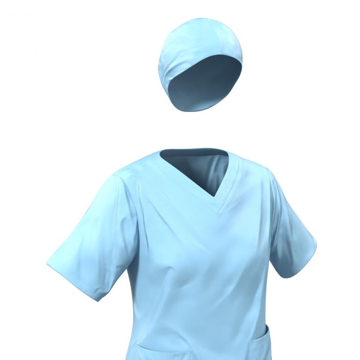 3D Female Surgeon Dress 11 model