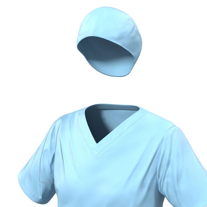 3D Female Surgeon Dress 11 model