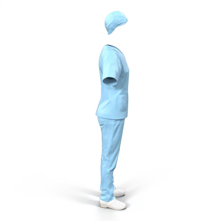 Female Surgeon Dress 11 with Blood 3D model