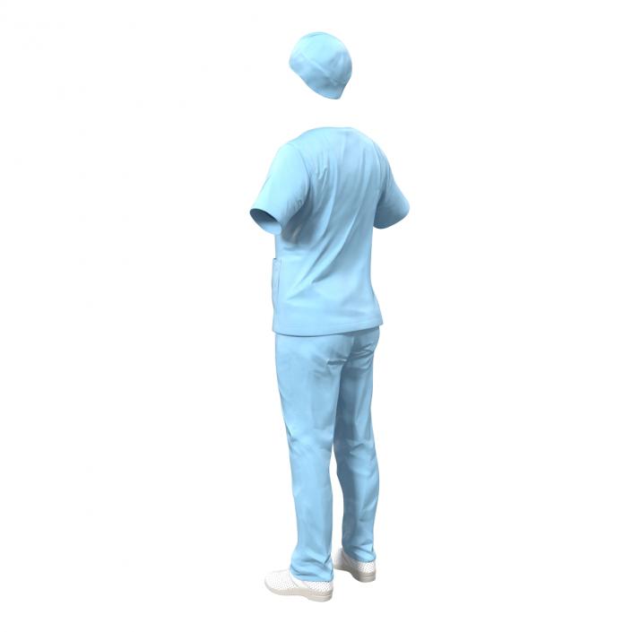 Female Surgeon Dress 11 with Blood 3D model