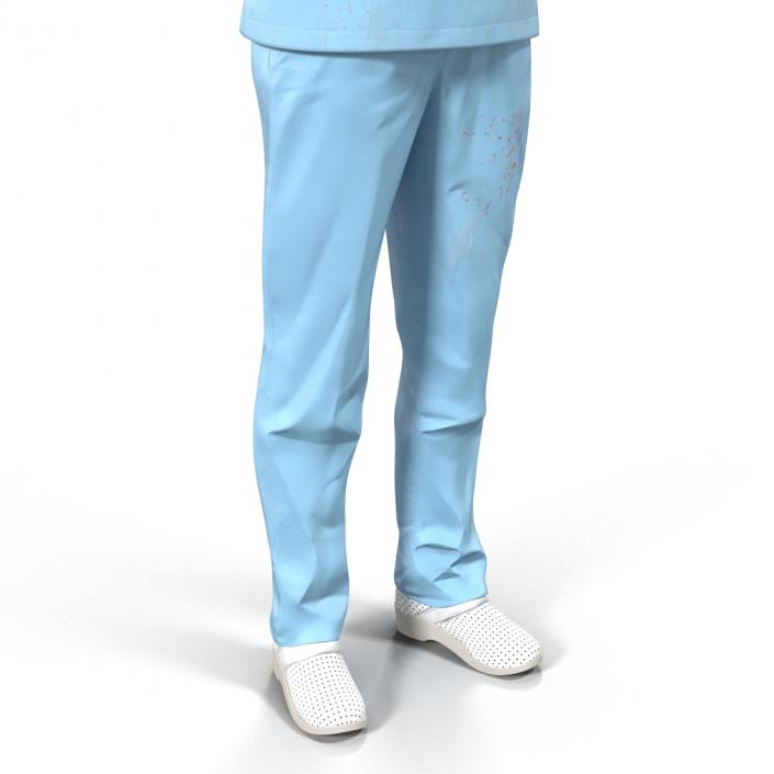 Female Surgeon Dress 11 with Blood 3D model