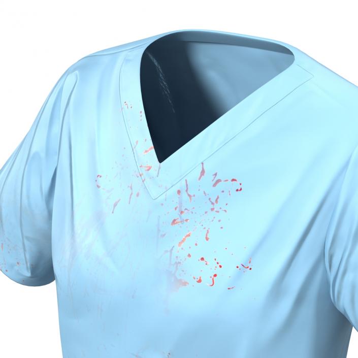 Female Surgeon Dress 11 with Blood 3D model