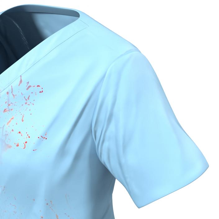 Female Surgeon Dress 11 with Blood 3D model