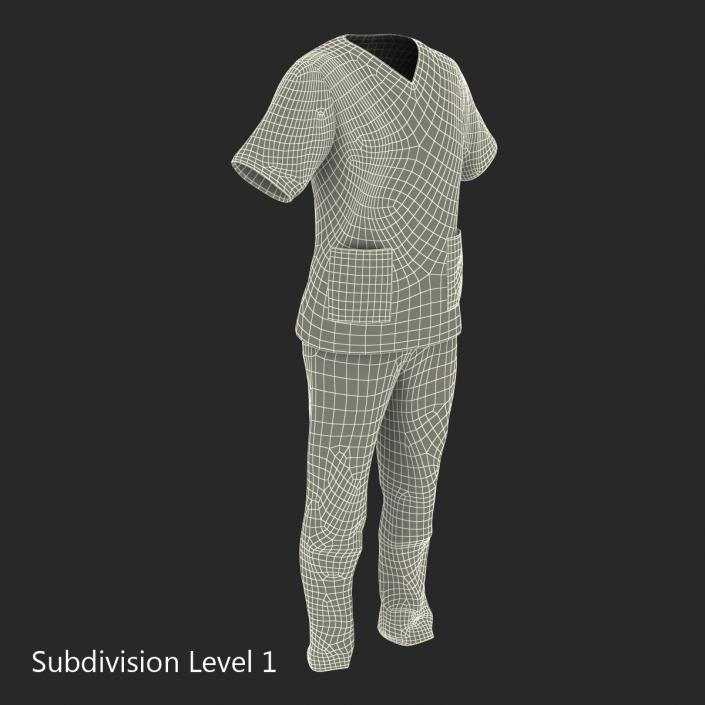 3D Female Surgeon Dress 12 model