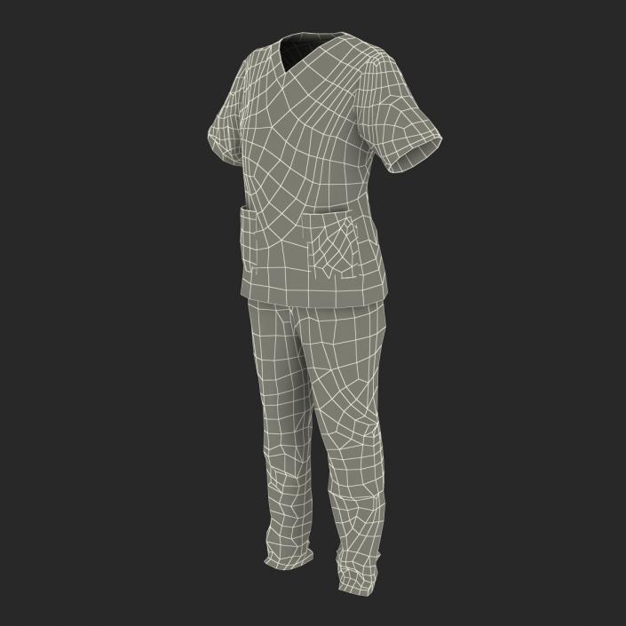 3D Female Surgeon Dress 12 model