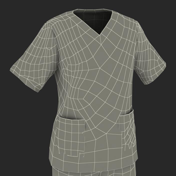 3D Female Surgeon Dress 12 model