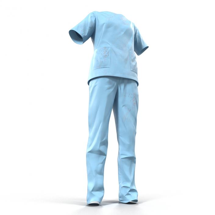 Female Surgeon Dress 12 with Blood 3D model