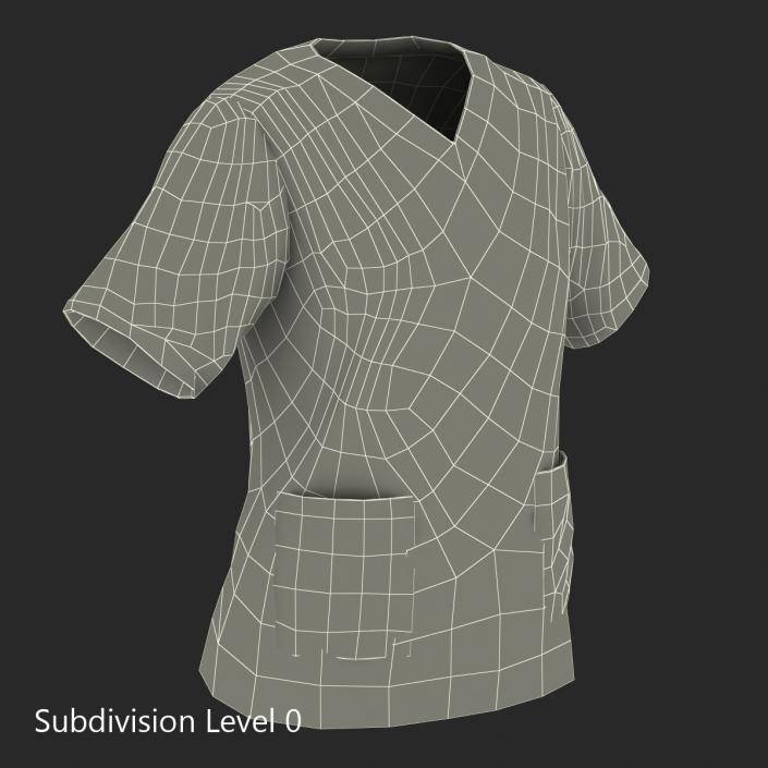 3D Female Surgeon Dress 14 model