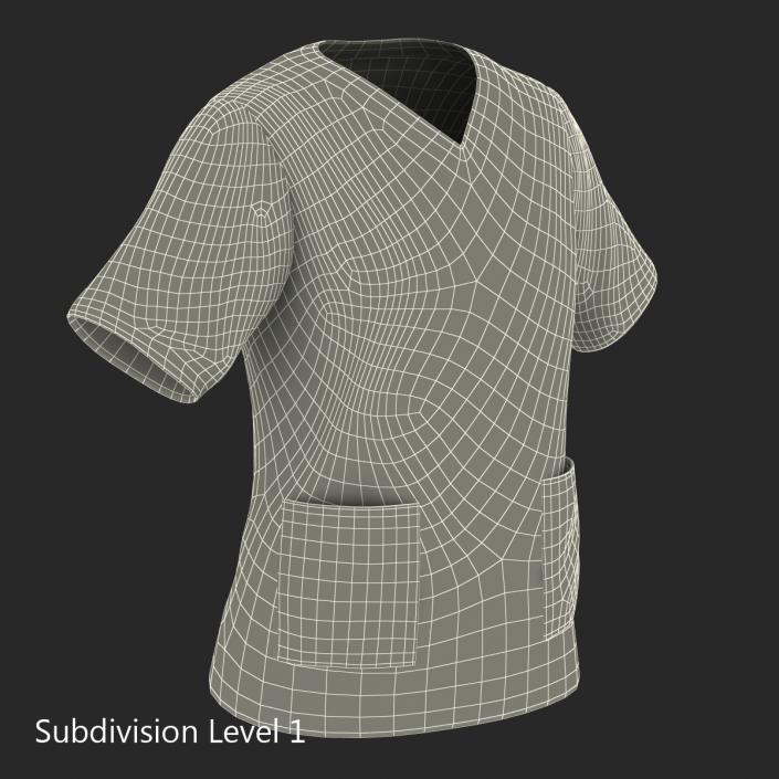 3D Female Surgeon Dress 14 model