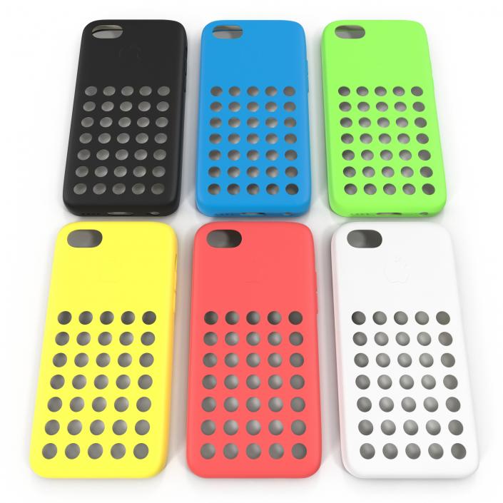 3D iPhone 5c Case 3D Models Set model