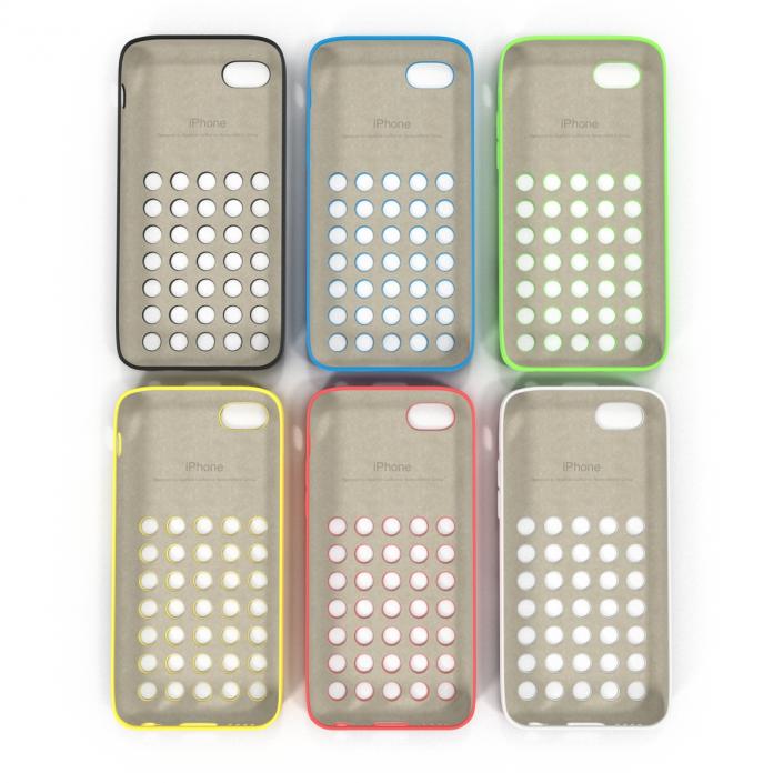 3D iPhone 5c Case 3D Models Set model