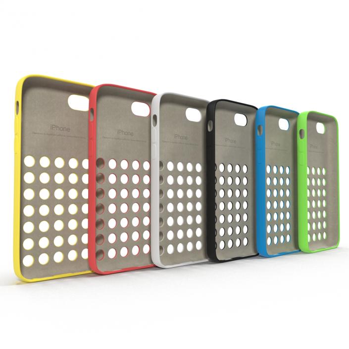 3D iPhone 5c Case 3D Models Set model