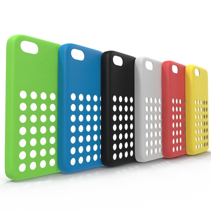 3D iPhone 5c Case 3D Models Set model