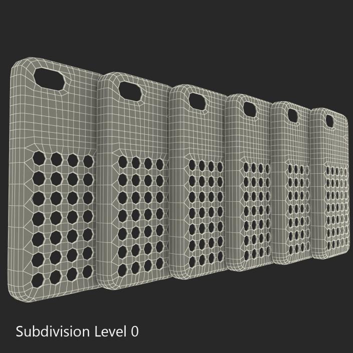 3D iPhone 5c Case 3D Models Set model