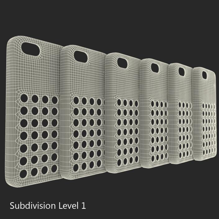 3D iPhone 5c Case 3D Models Set model