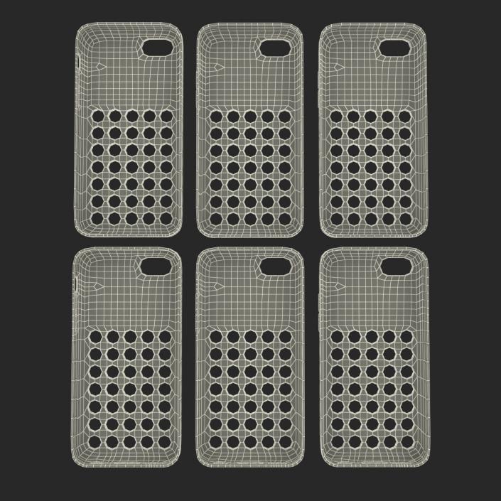 3D iPhone 5c Case 3D Models Set model