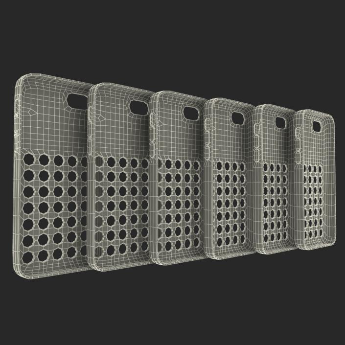 3D iPhone 5c Case 3D Models Set model