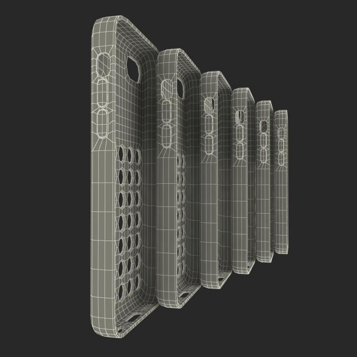 3D iPhone 5c Case 3D Models Set model