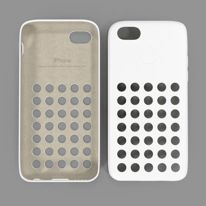 3D model iPhone 5c Case White