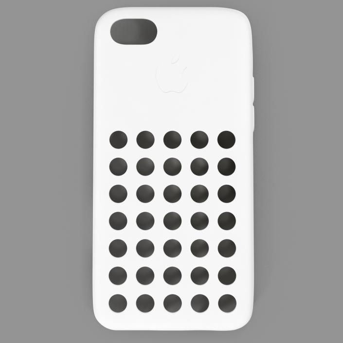 3D model iPhone 5c Case White