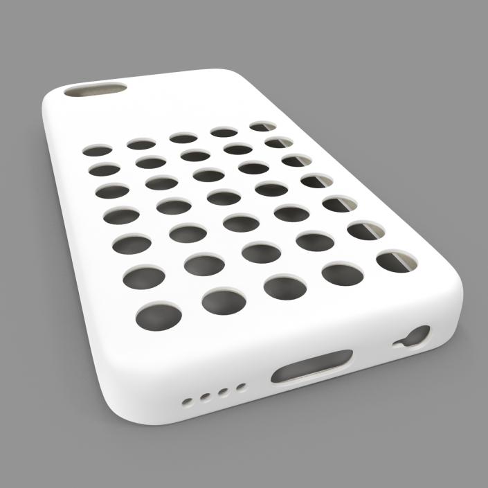 3D model iPhone 5c Case White