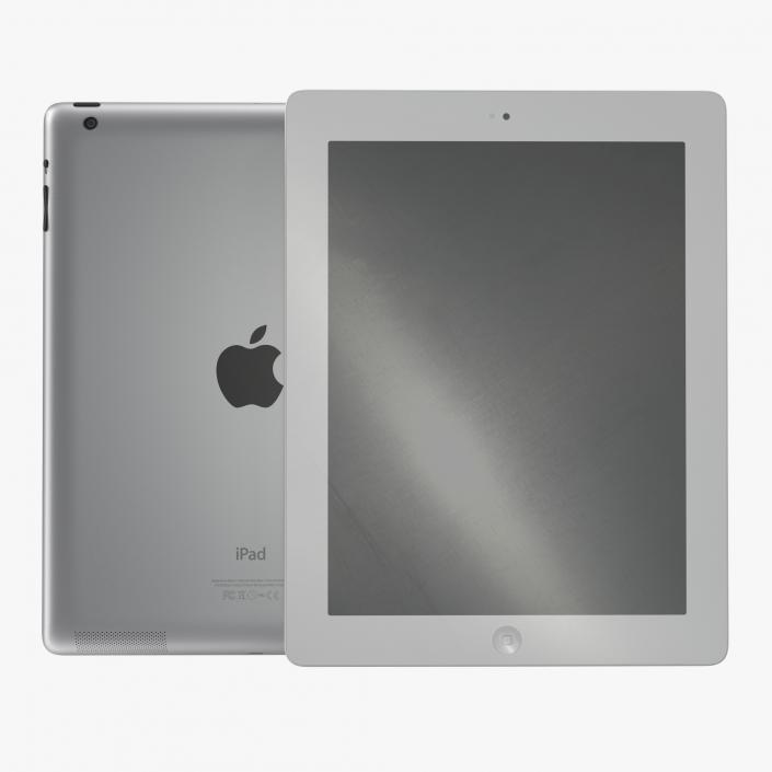 iPad Retina White 3D