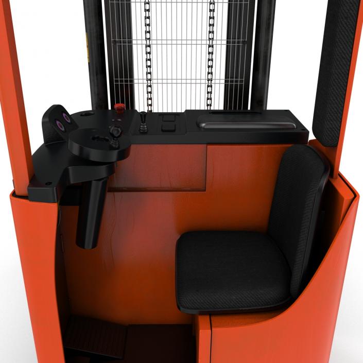 Rider Stacker Red and Pallet 3D Models Set 3D