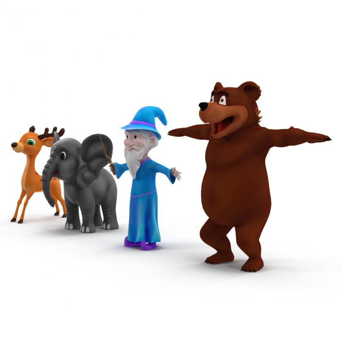 Cartoon Characters Collection 3D model