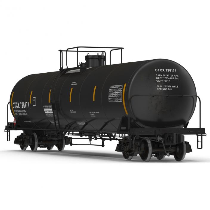 Railroad Tank Car 3D