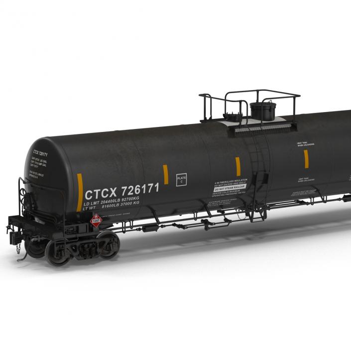 Railroad Tank Car 3D