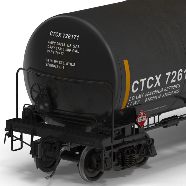 Railroad Tank Car 3D