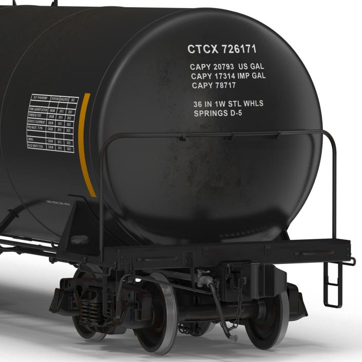 Railroad Tank Car 3D