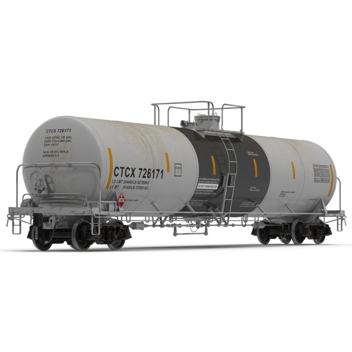 Railroad Tank Car 2 3D model