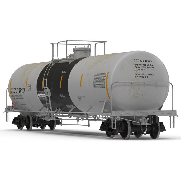 Railroad Tank Car 2 3D model