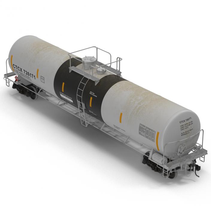 Railroad Tank Car 2 3D model