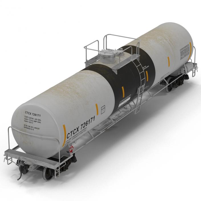 Railroad Tank Car 2 3D model