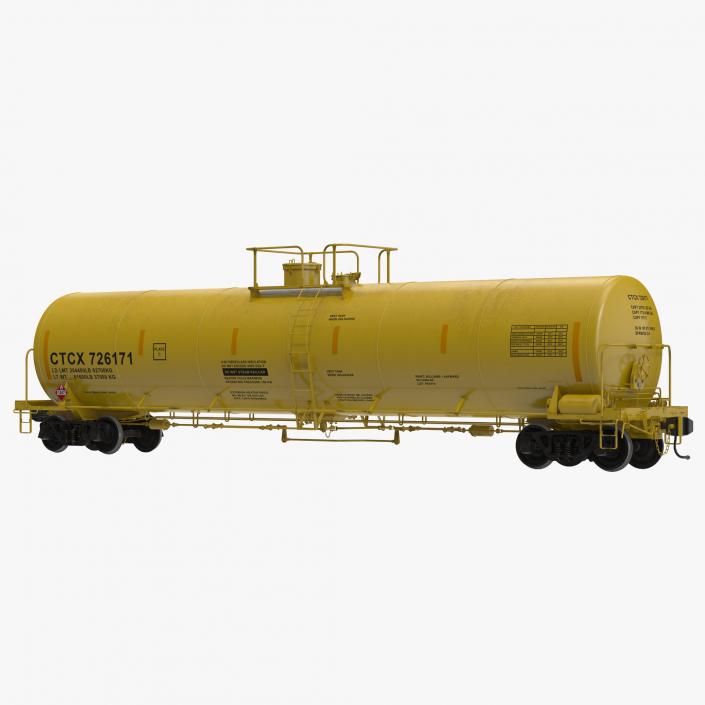 Railroad Tank Car 3 3D model