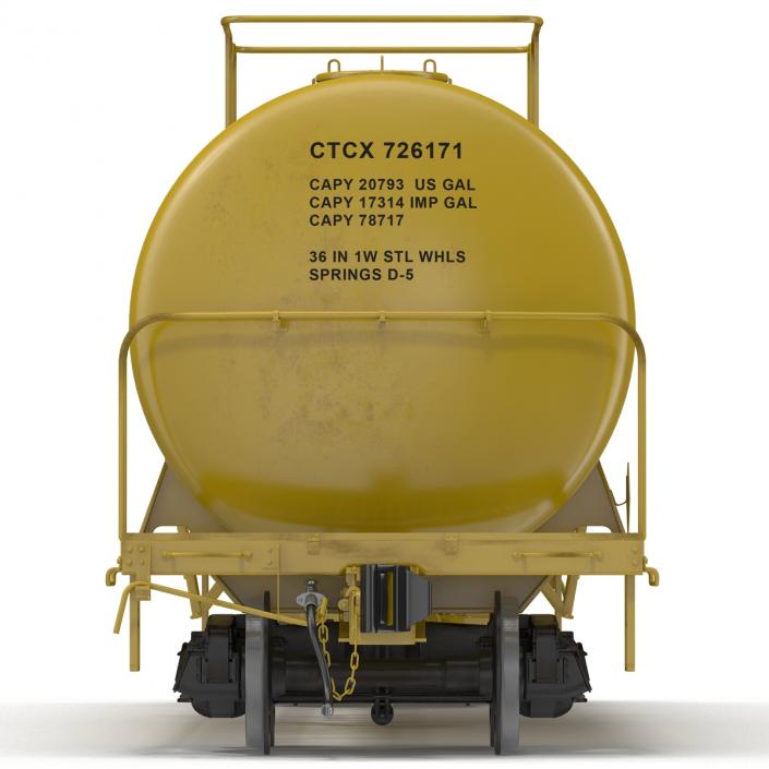 Railroad Tank Car 3 3D model