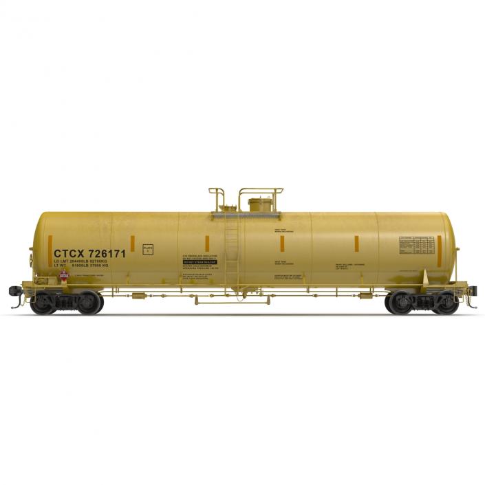 Railroad Tank Car 3 3D model